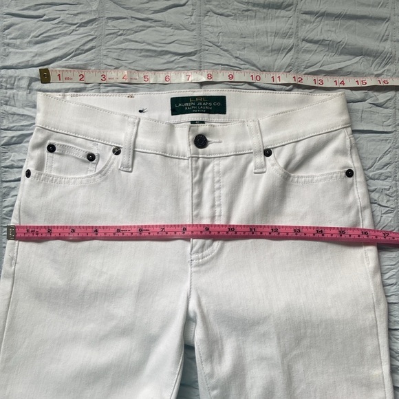 Ralph Lauren Straight Leg Denim Jeans Pants White 4 Ankle or 4P NWOT - Picture 12 of 17